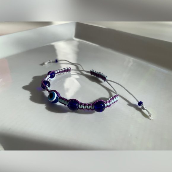 Swarovski Beaded Crochet Handmade Bracelet - Picture 2 of 5